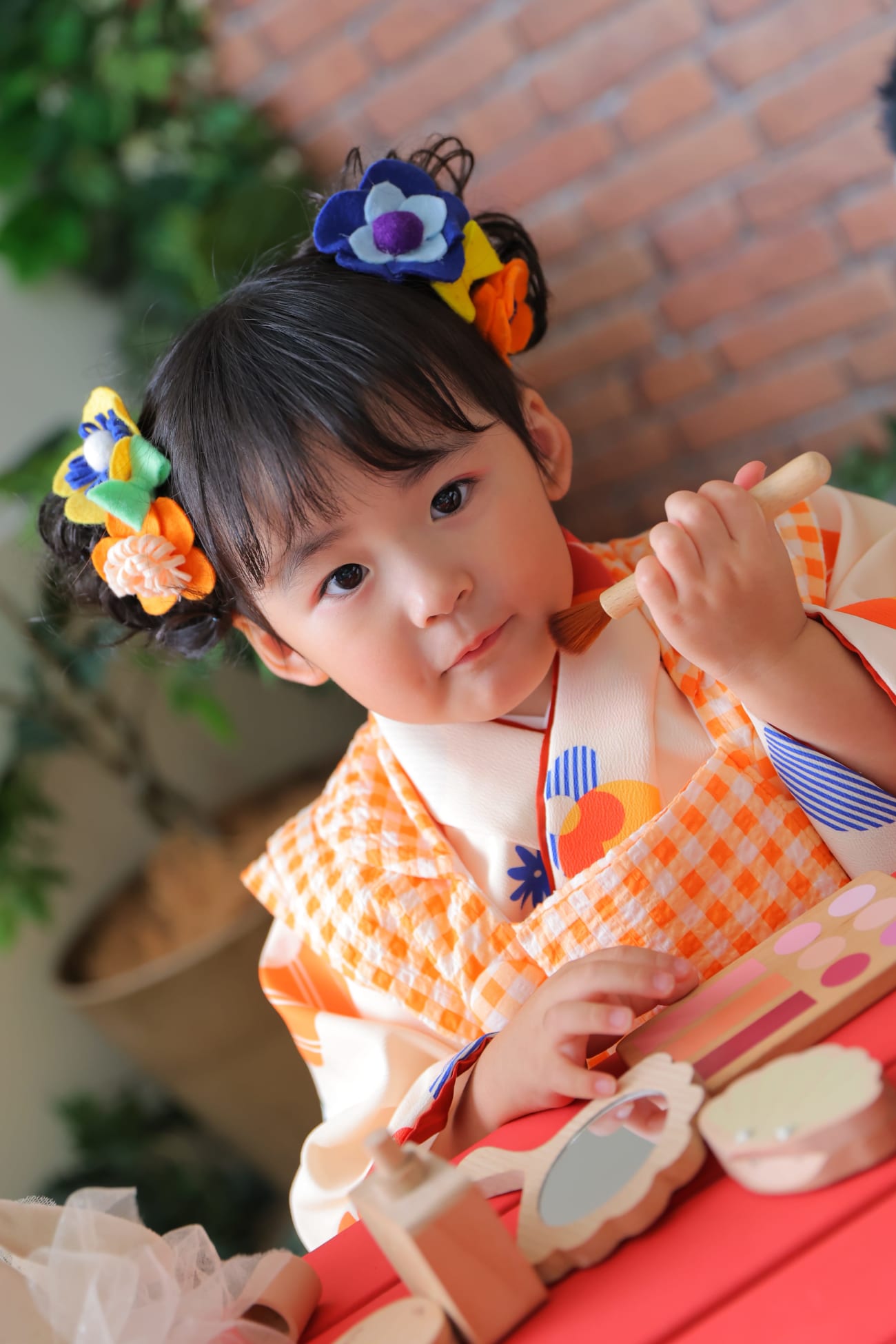 得意なお化粧で💄