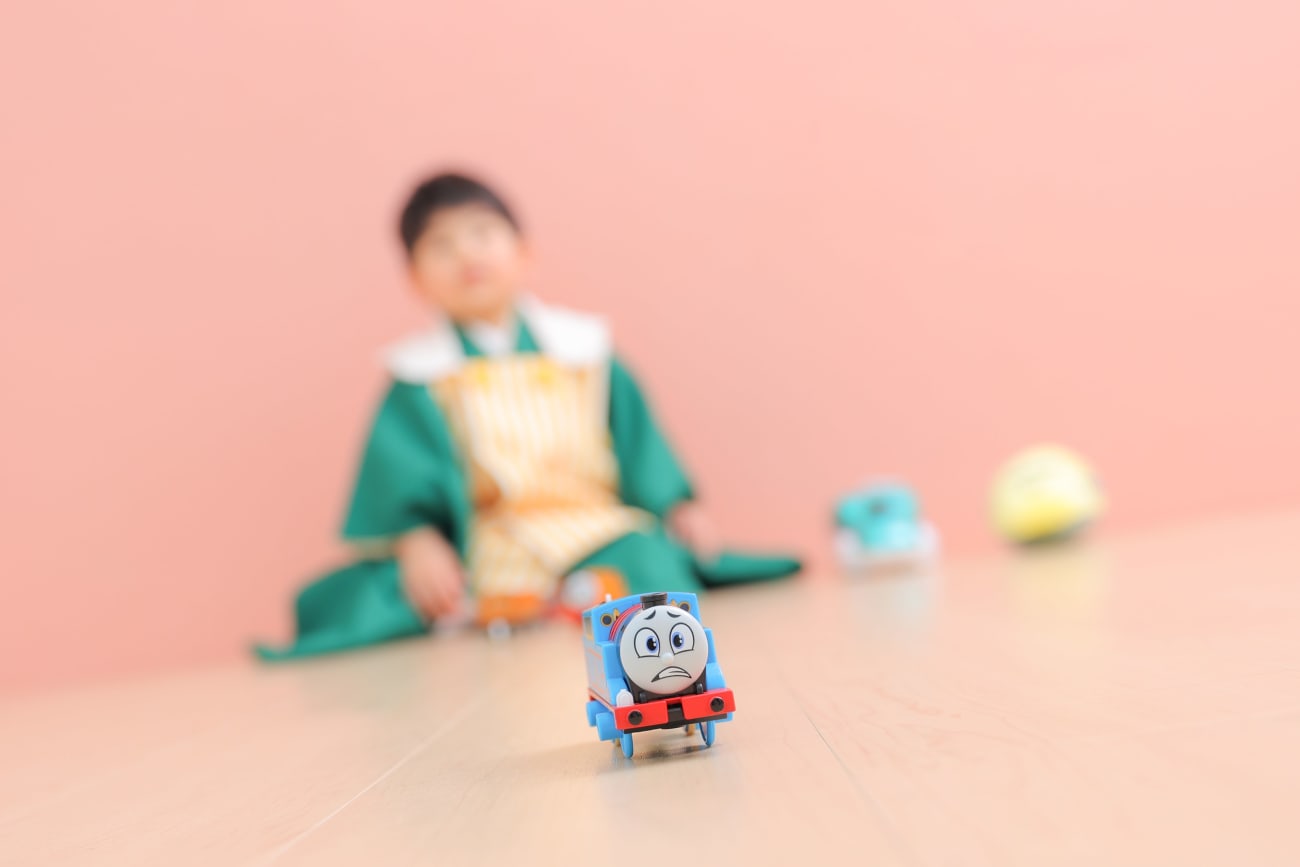 大好きな乗り物のおもちゃと🚃💨