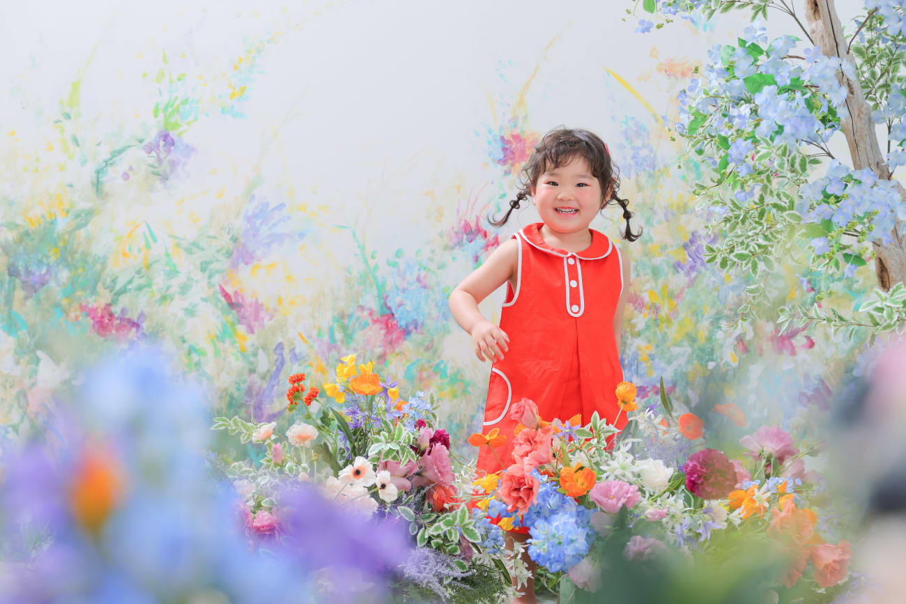 お花畑でもニッコニコ笑顔🥰