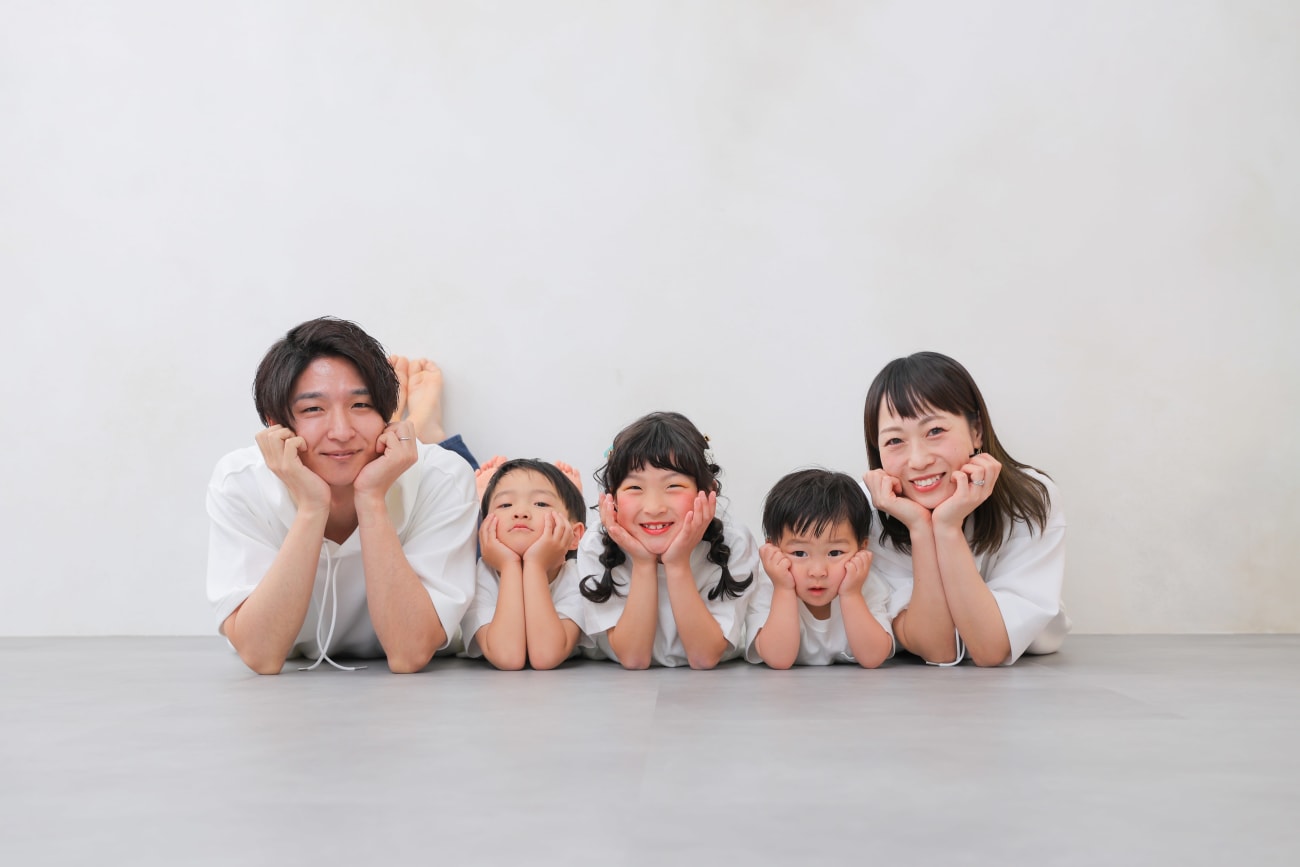家族揃ってハイチーズ✌️