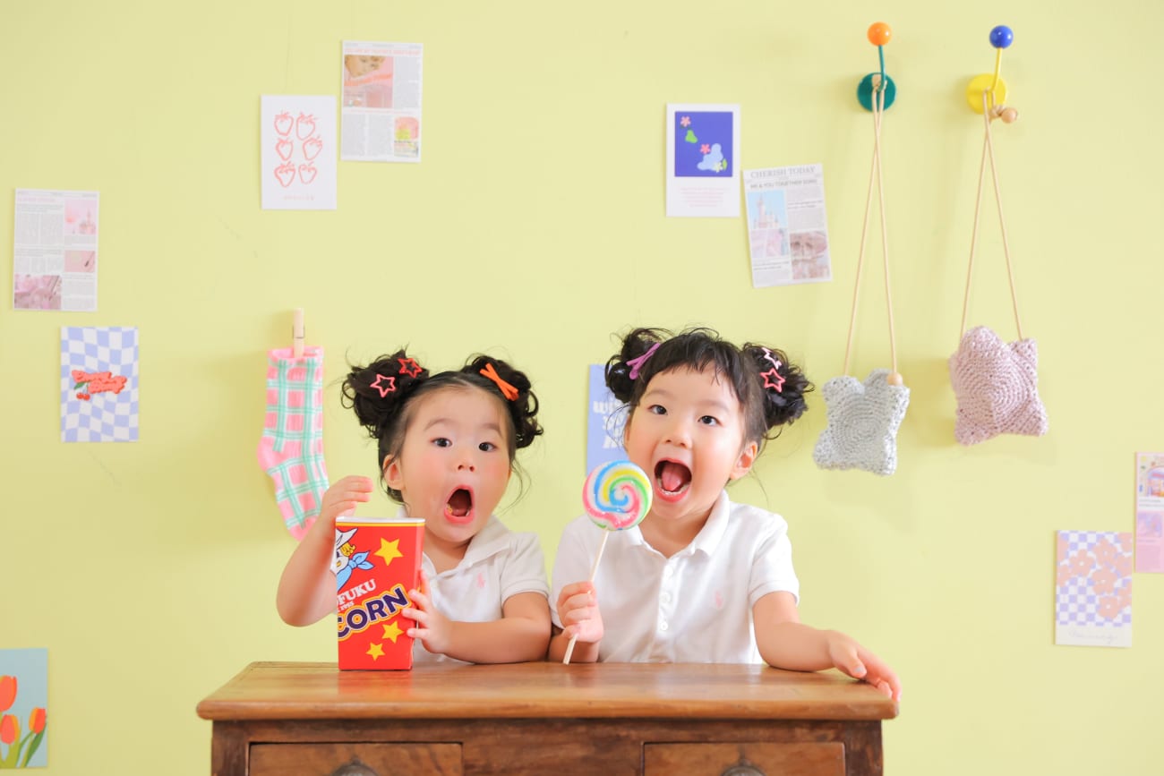 最後は私服でお菓子タイム🍦