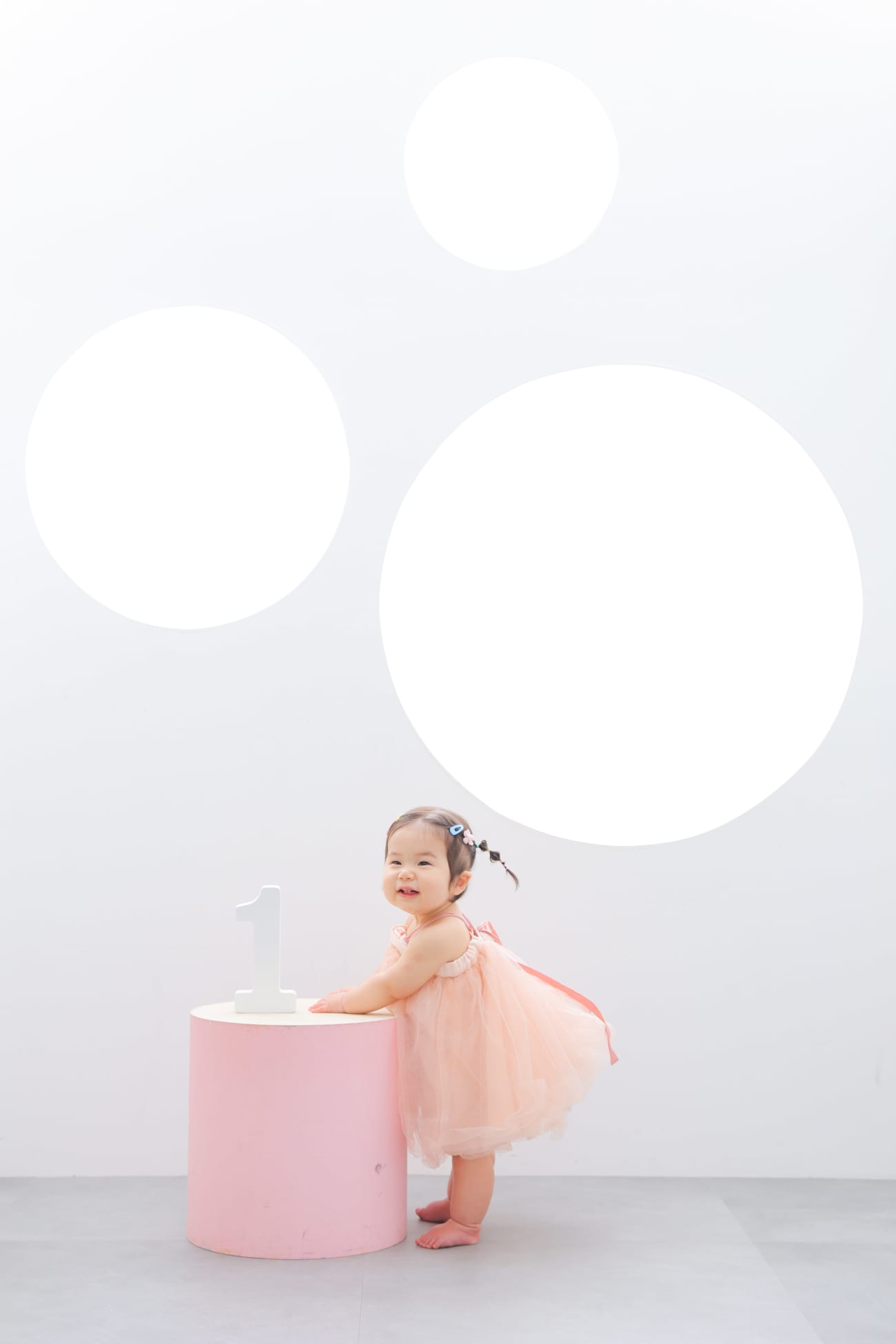 １歳ちゃんのキッズヘアセットも可愛い🥰