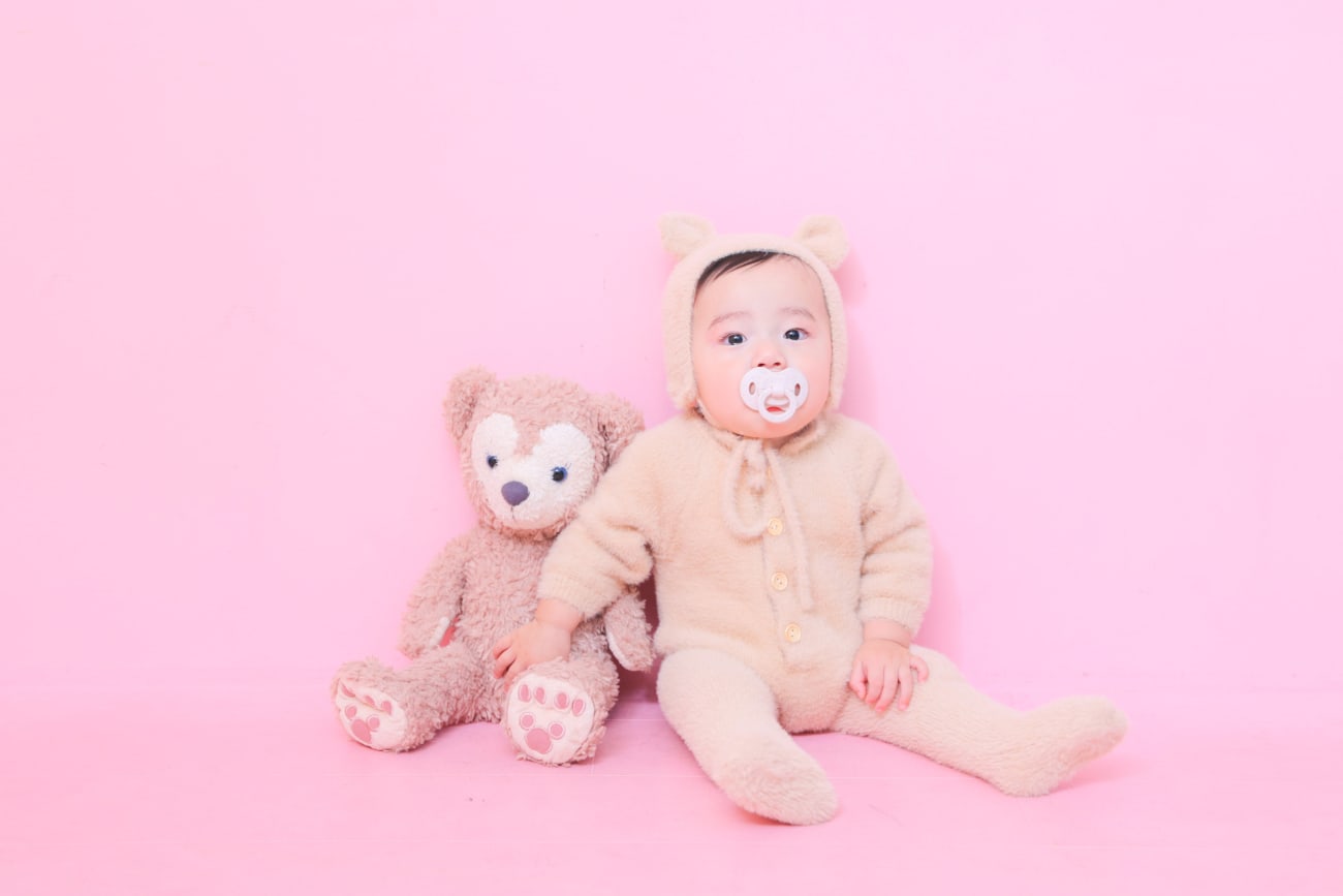 最終お着替えではクマさんに🧸🧸