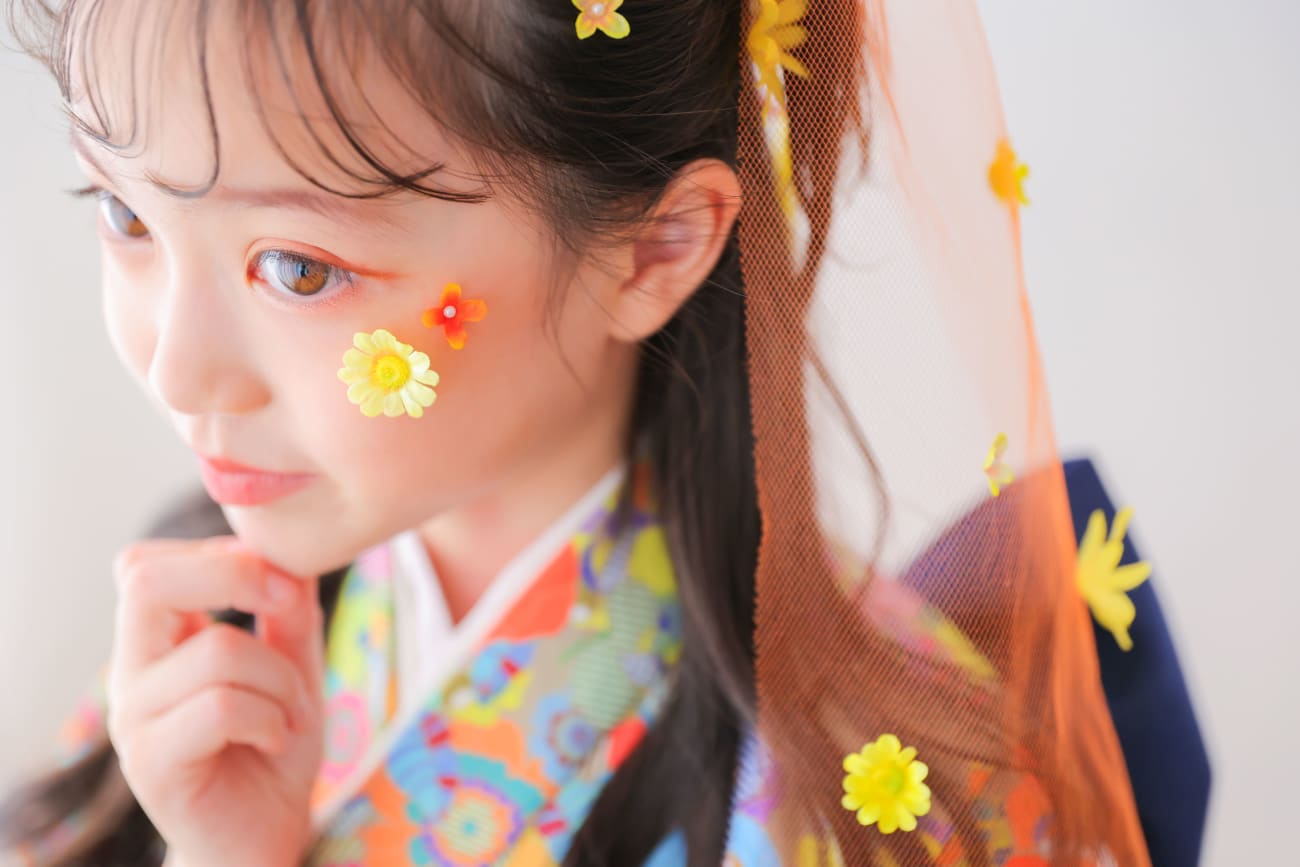 🧡チュールリボンヘアピン