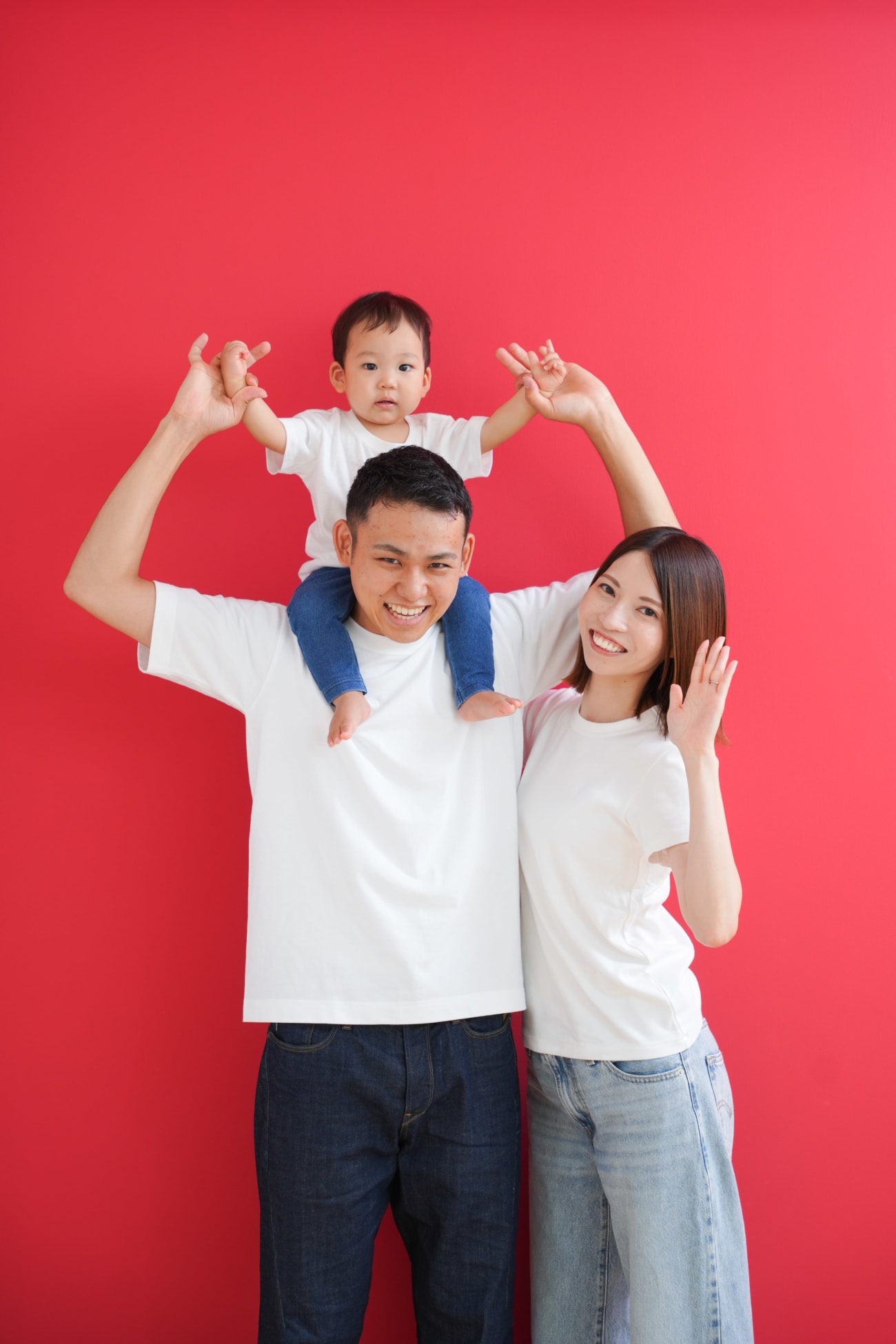 家族でお揃いの衣装で撮影！！