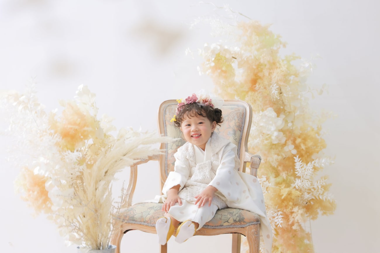 アンティークチェアで🤎