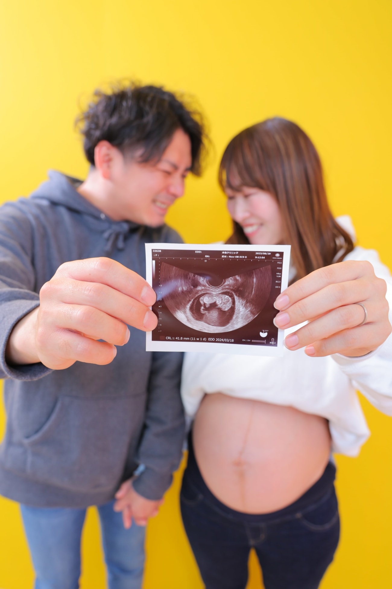 エコー写真と一緒に🎶