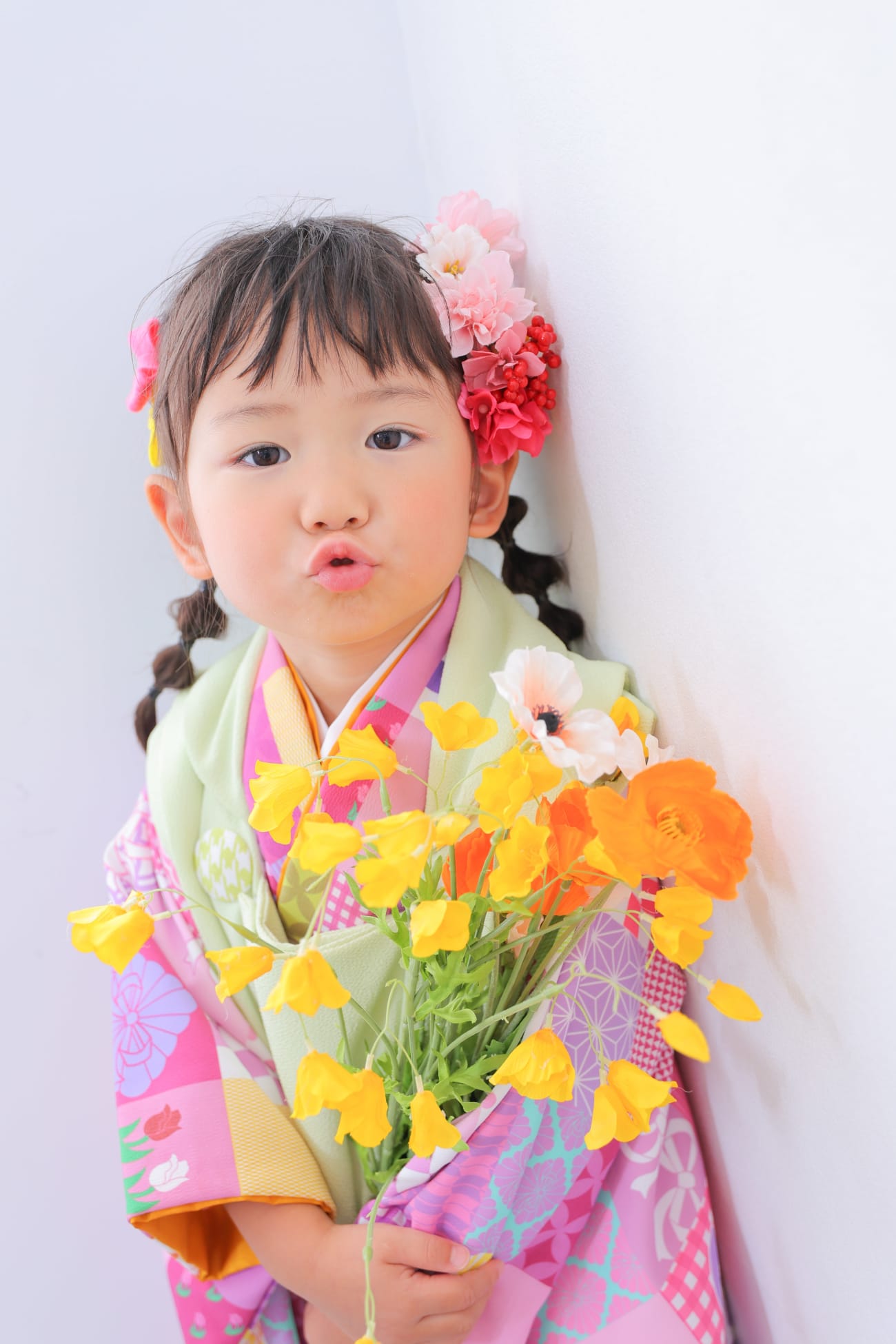 ピンクの着物が似合いすぎ🥰