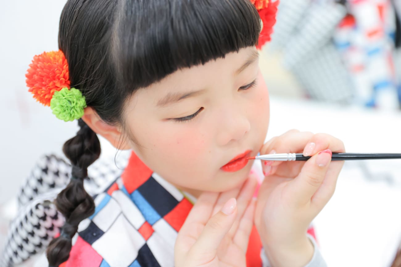 メイク中〜💄🤍