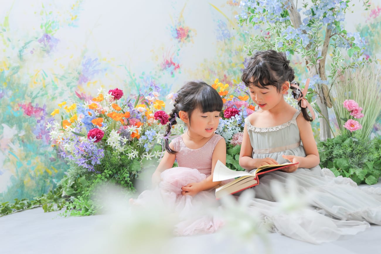 二人のプリンセスとお花畑💐