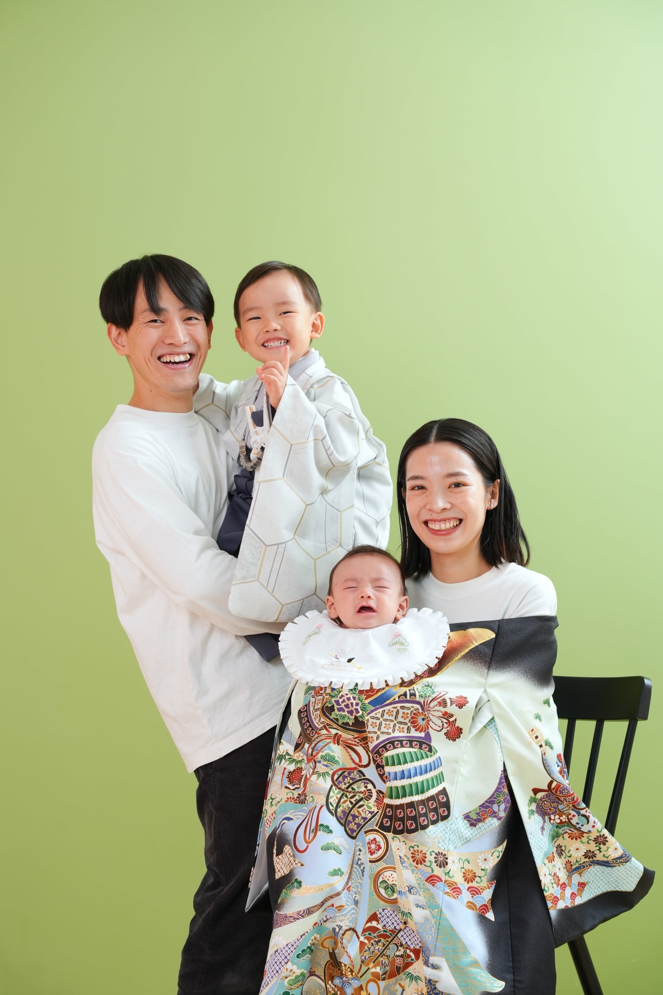 お子様が産まれて初めての家族写真！