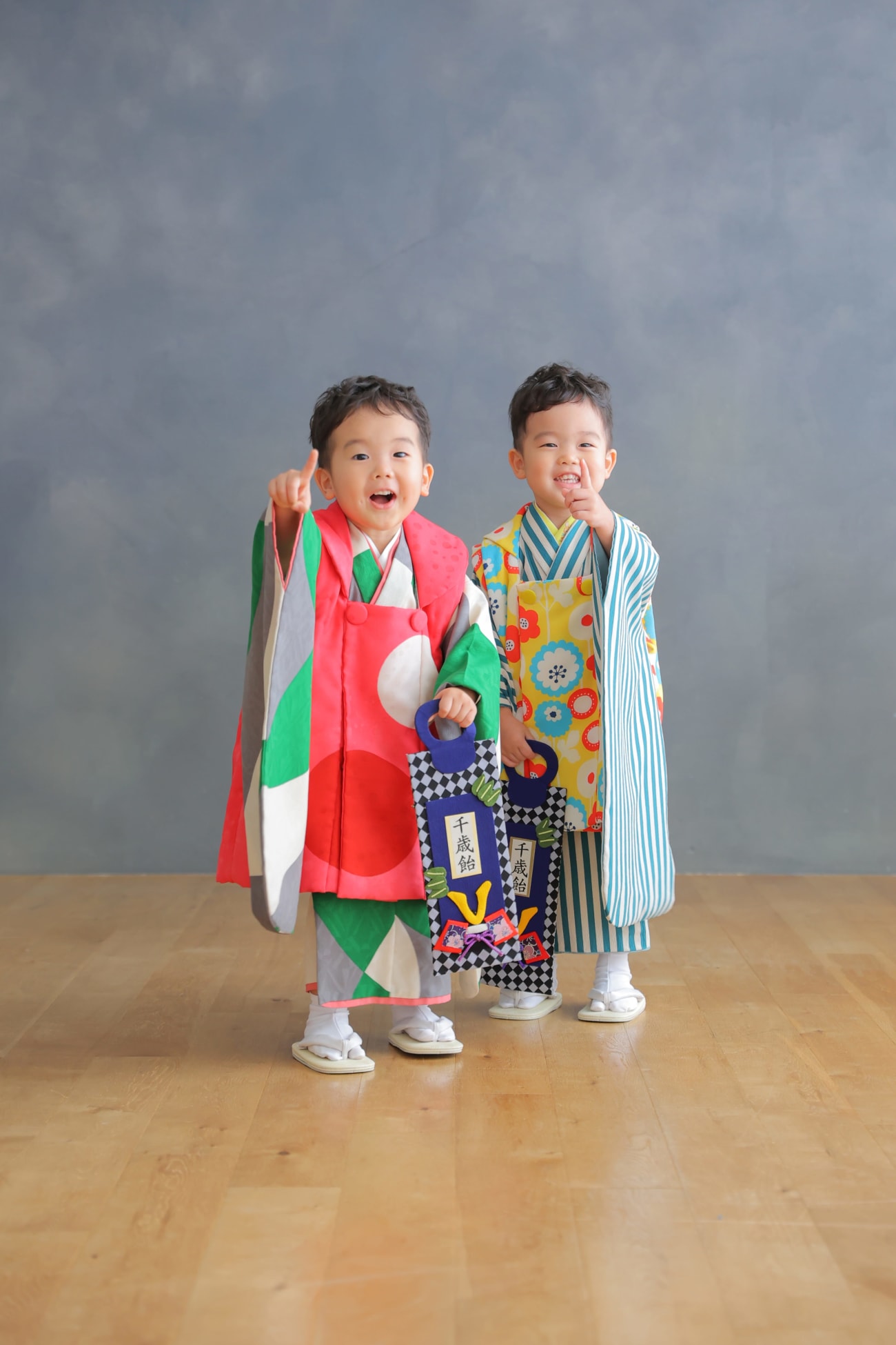 3才ならではの”被布”着物で👘