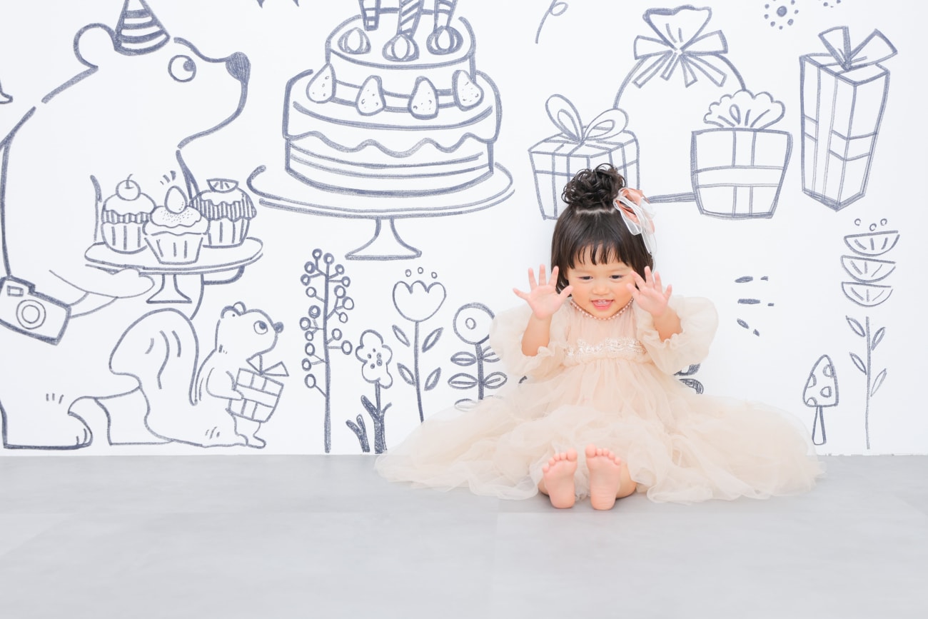 最後はドレスにお着替え👗🎀