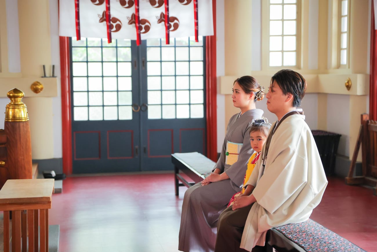 HAPISTAの七五三ロケーションは、ご祈祷付き