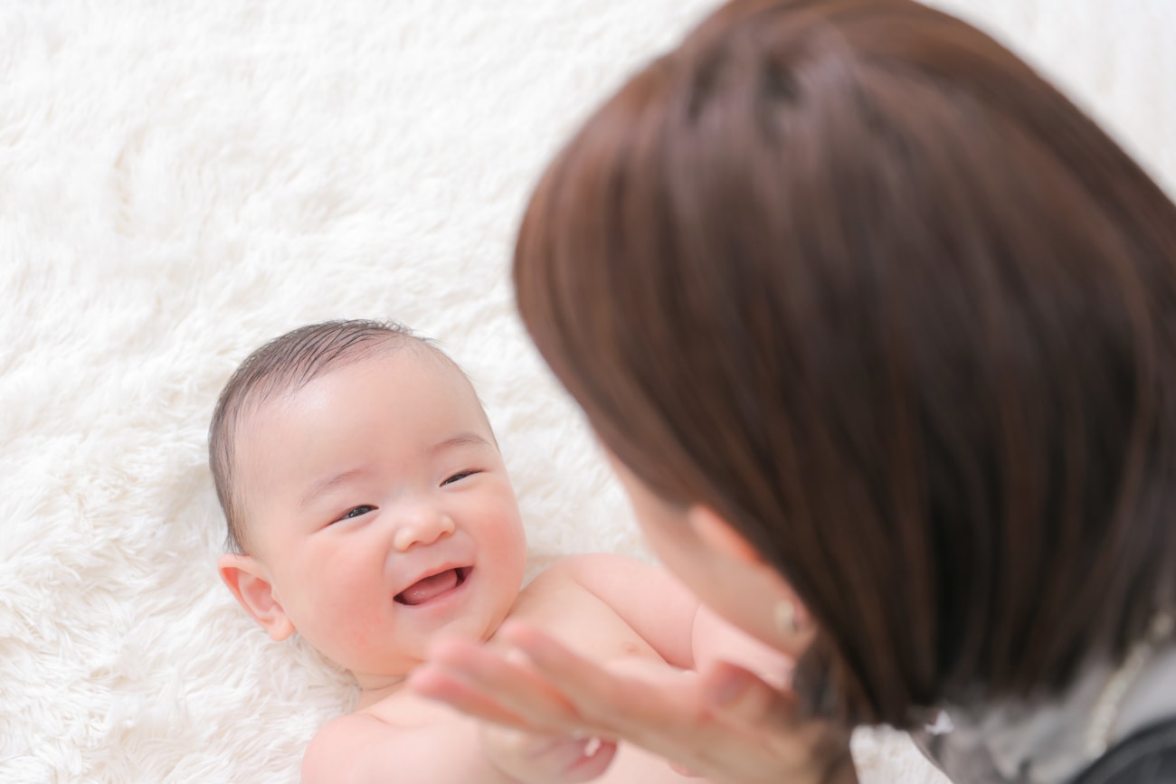 ママを見つめる綺麗な瞳♡