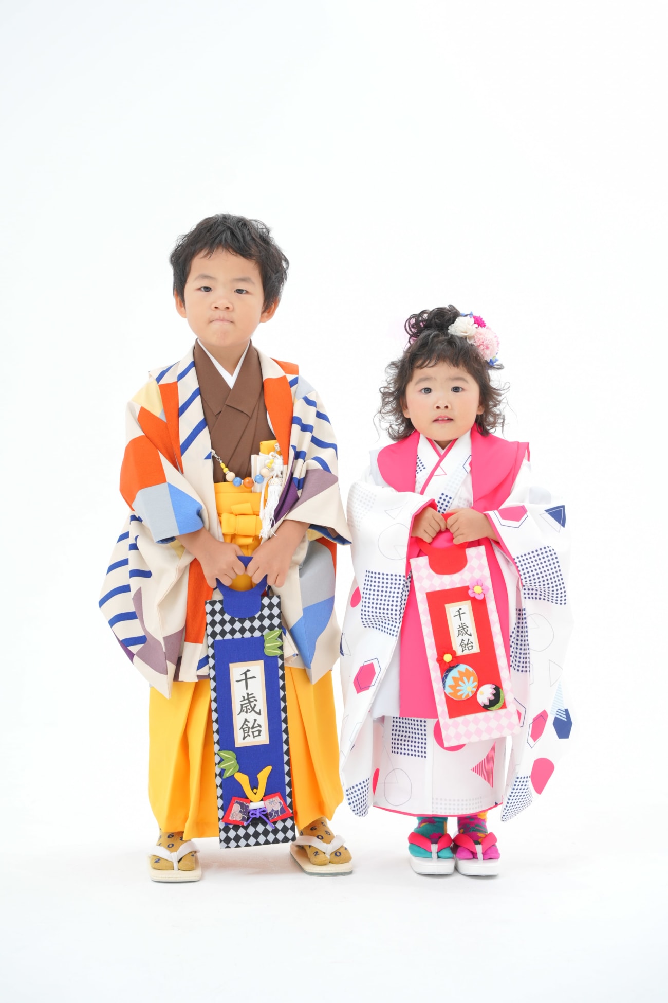 まずは千歳飴を持って🩵