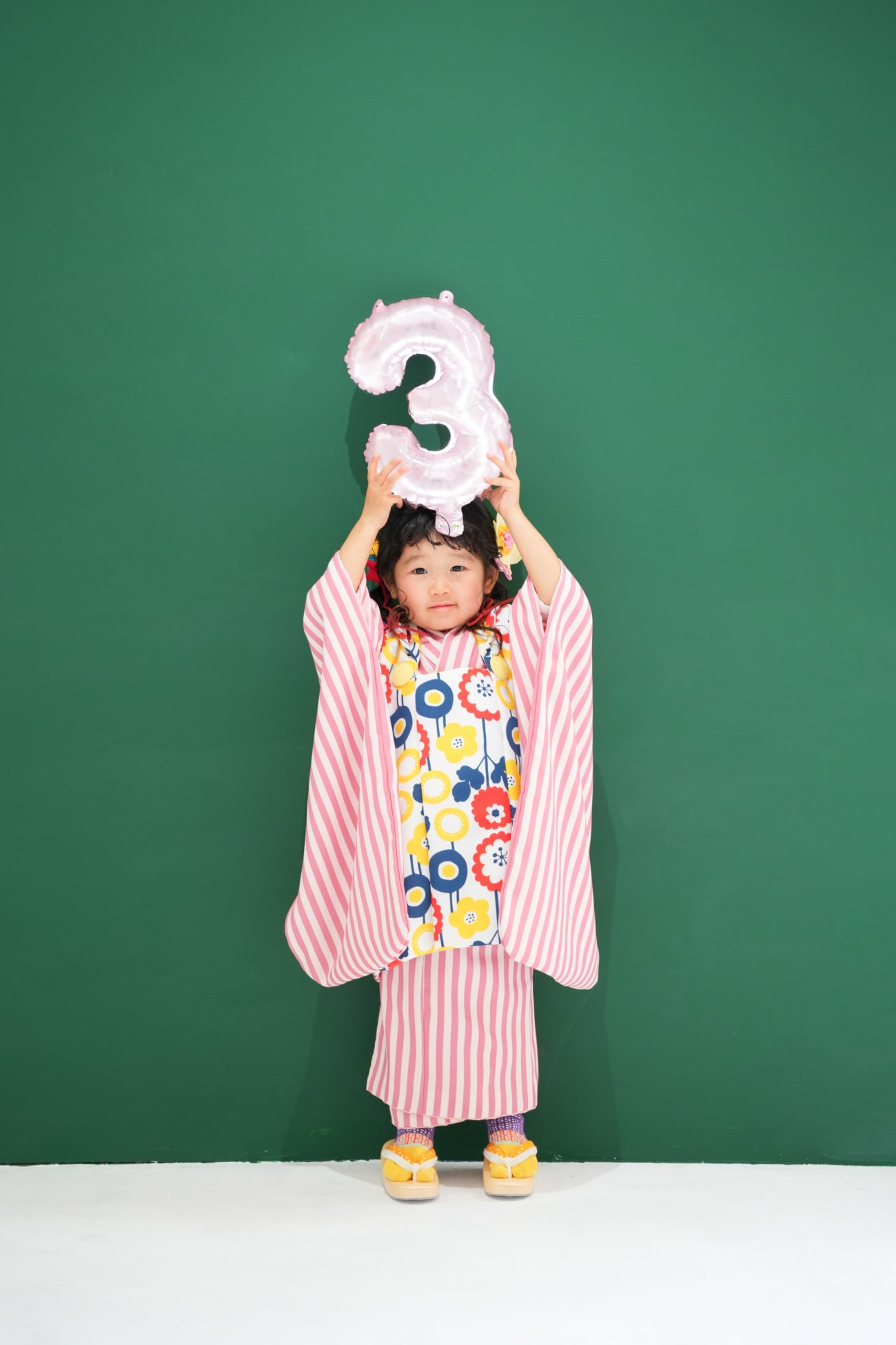 お持ち込みいただいた「3」の風船と一緒に🎈