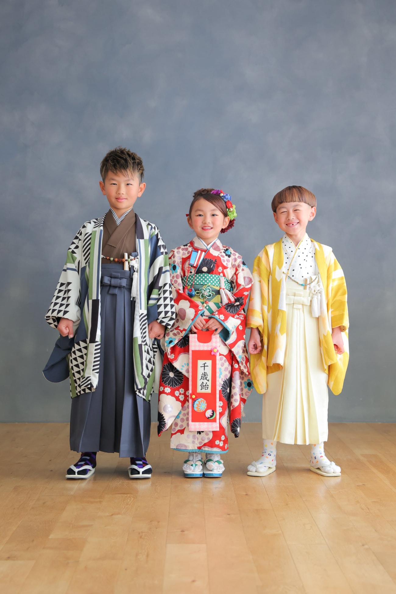 次は〜3兄妹ショット！！