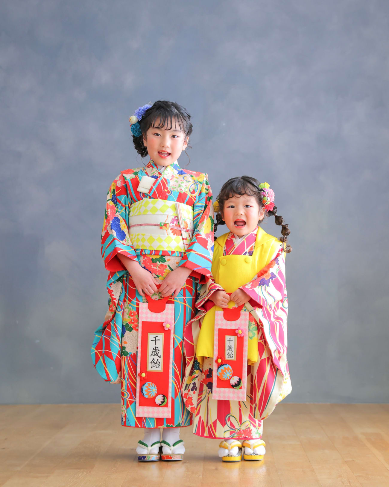 まずは七五三と言えば！の千歳飴ショット🍭