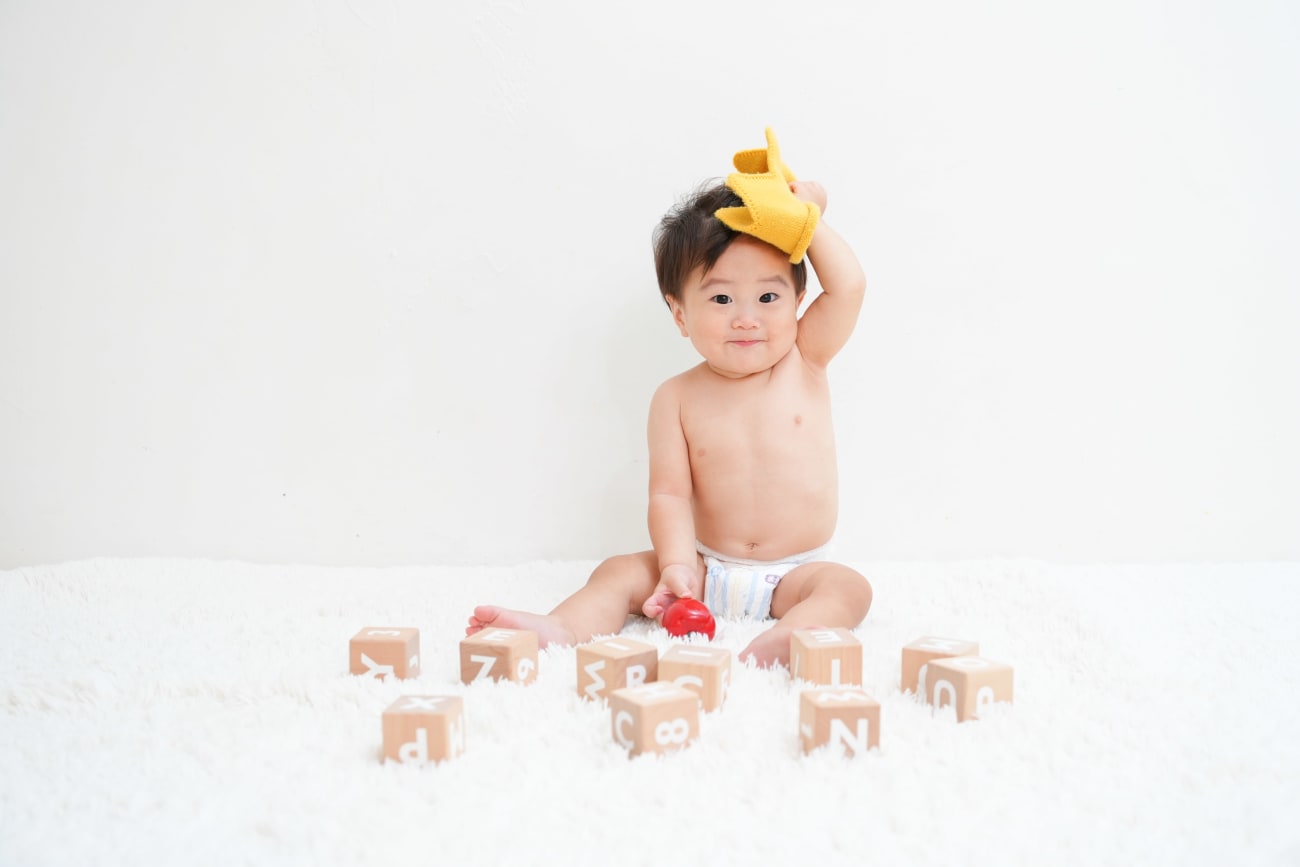 1歳バースデーで大人気おむつショット！