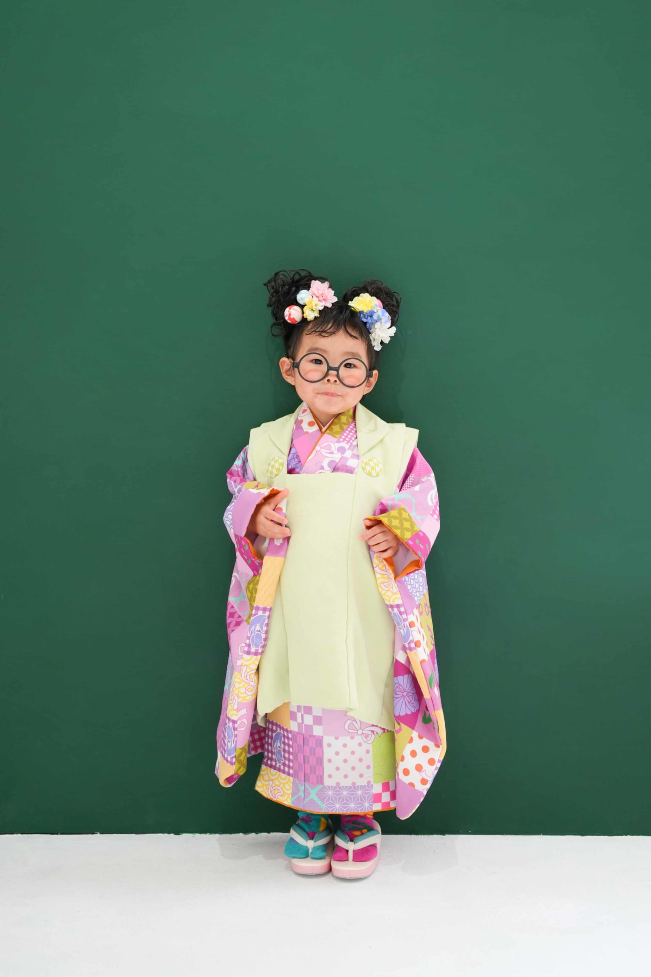 メガネをかけて🤓