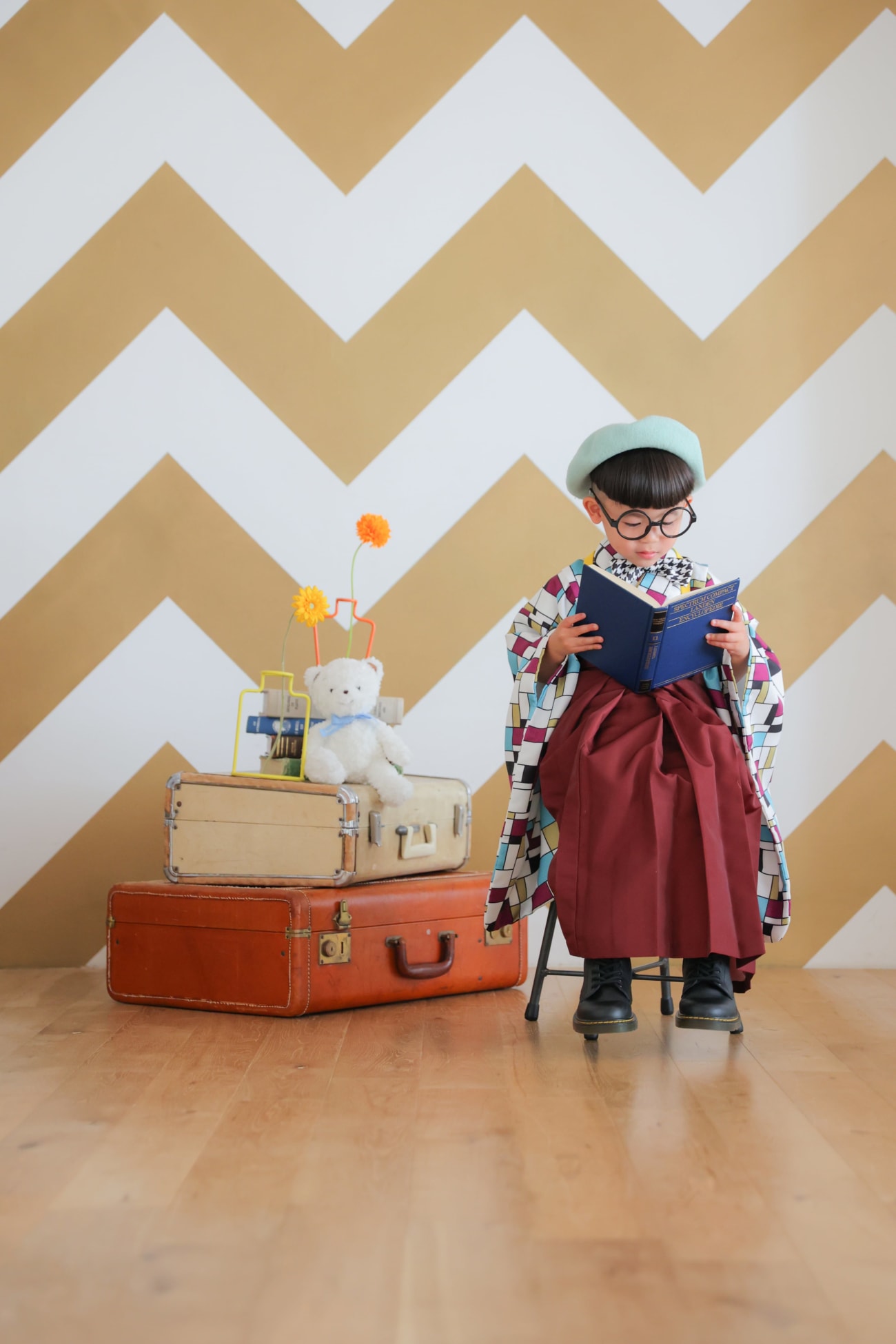 くまさんの人形も一緒に🧸