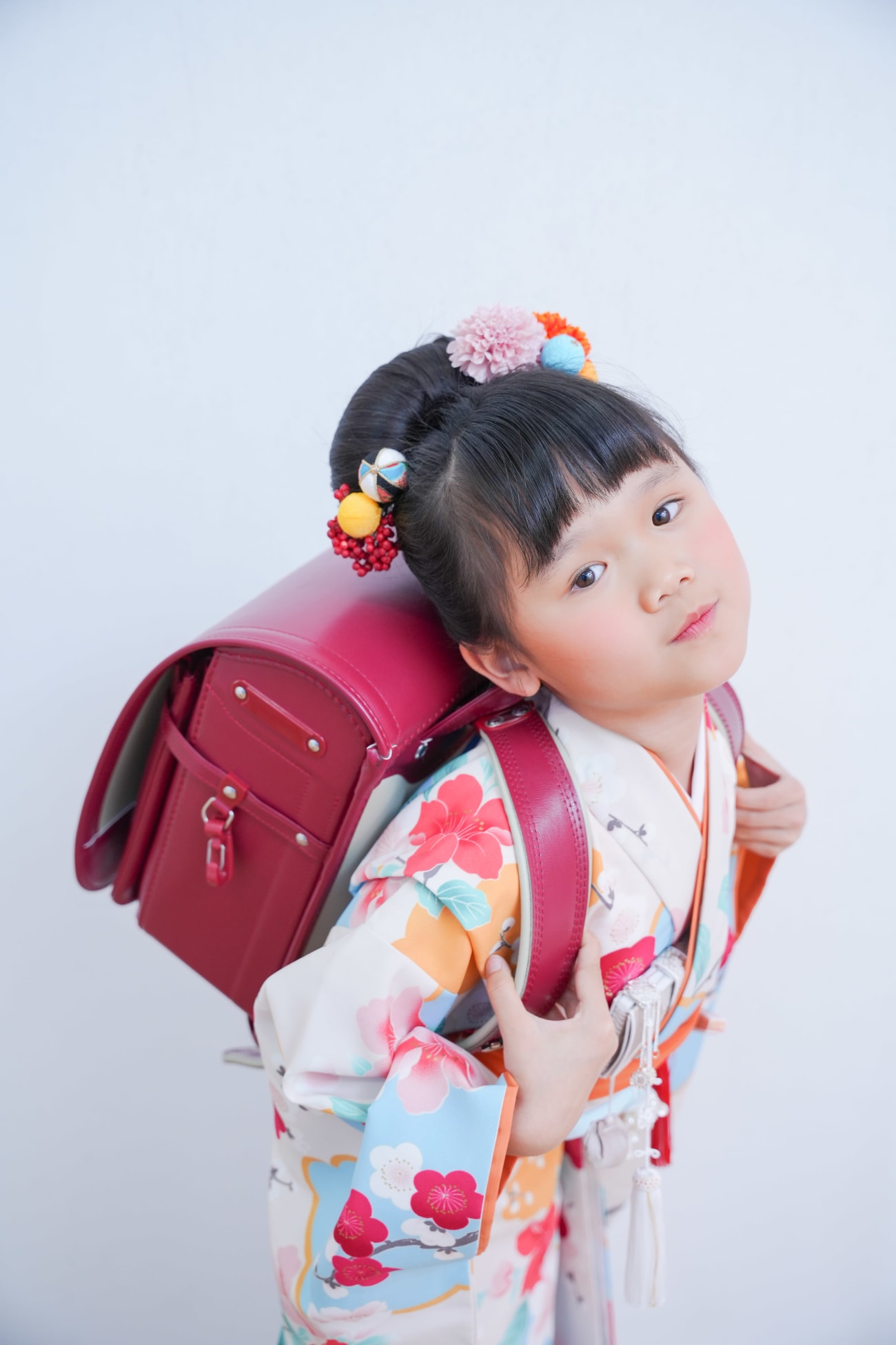 最後はランドセルと🌸