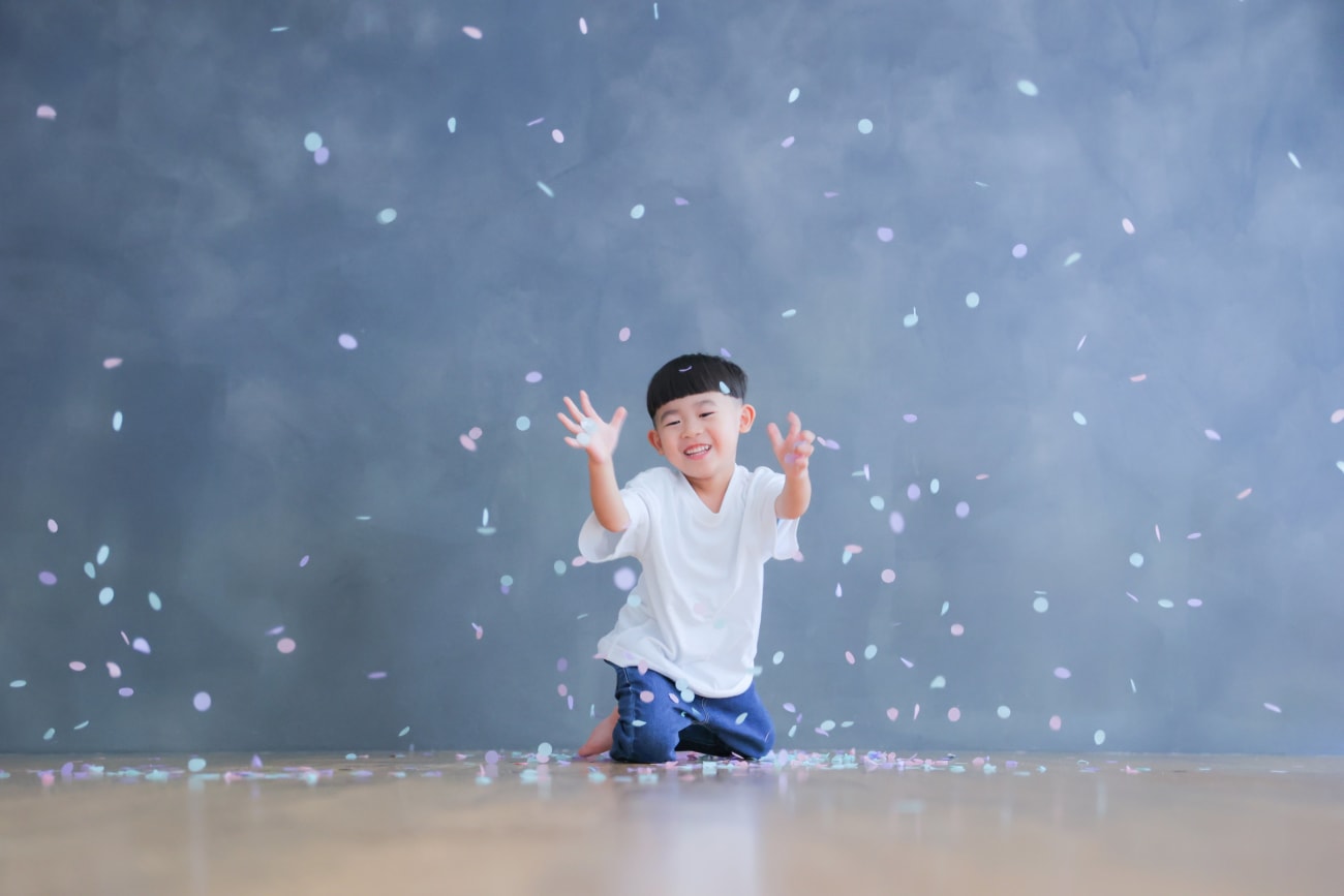 最後はコンフェッティ