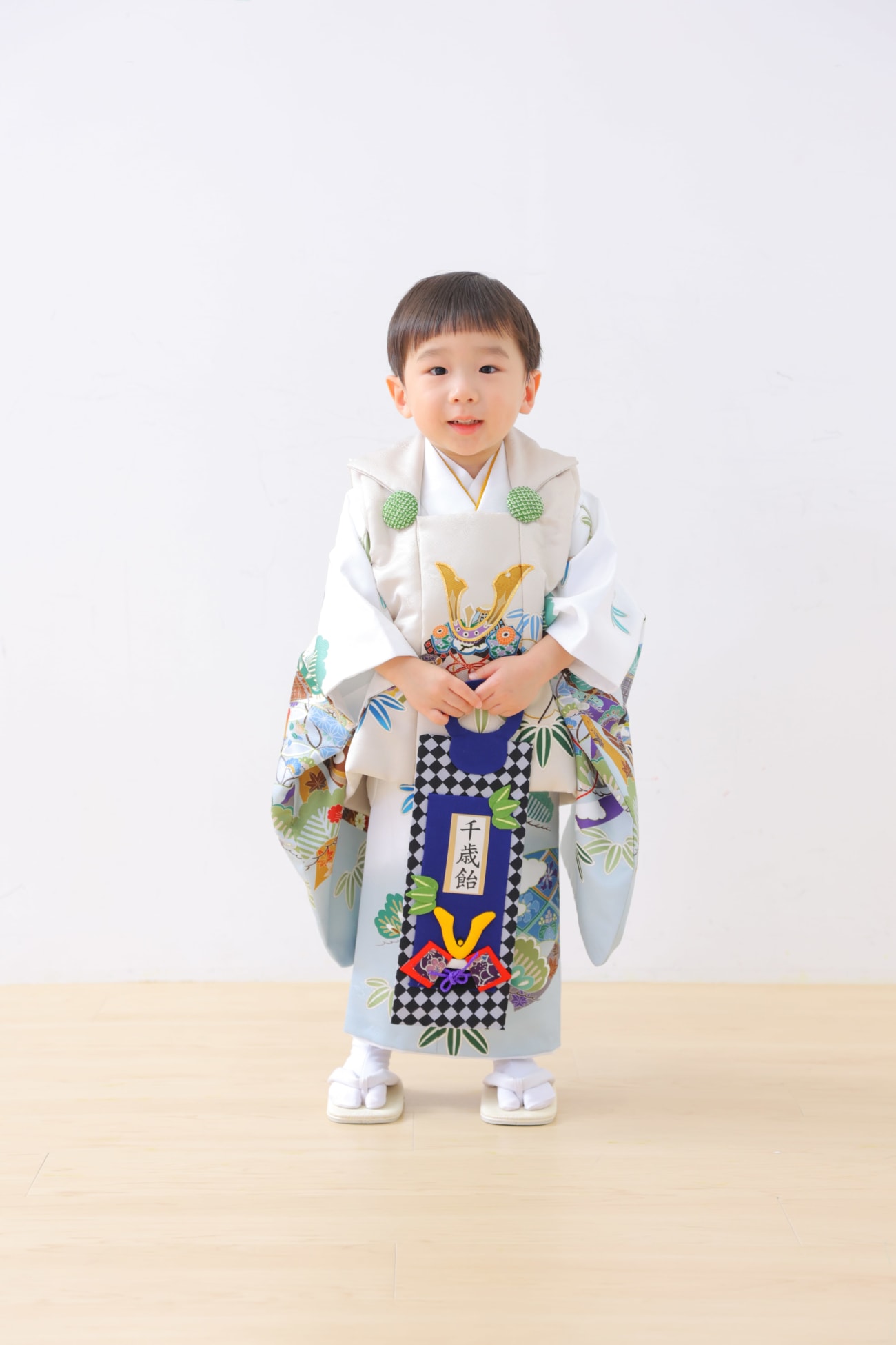 千歳飴をもってー〜！