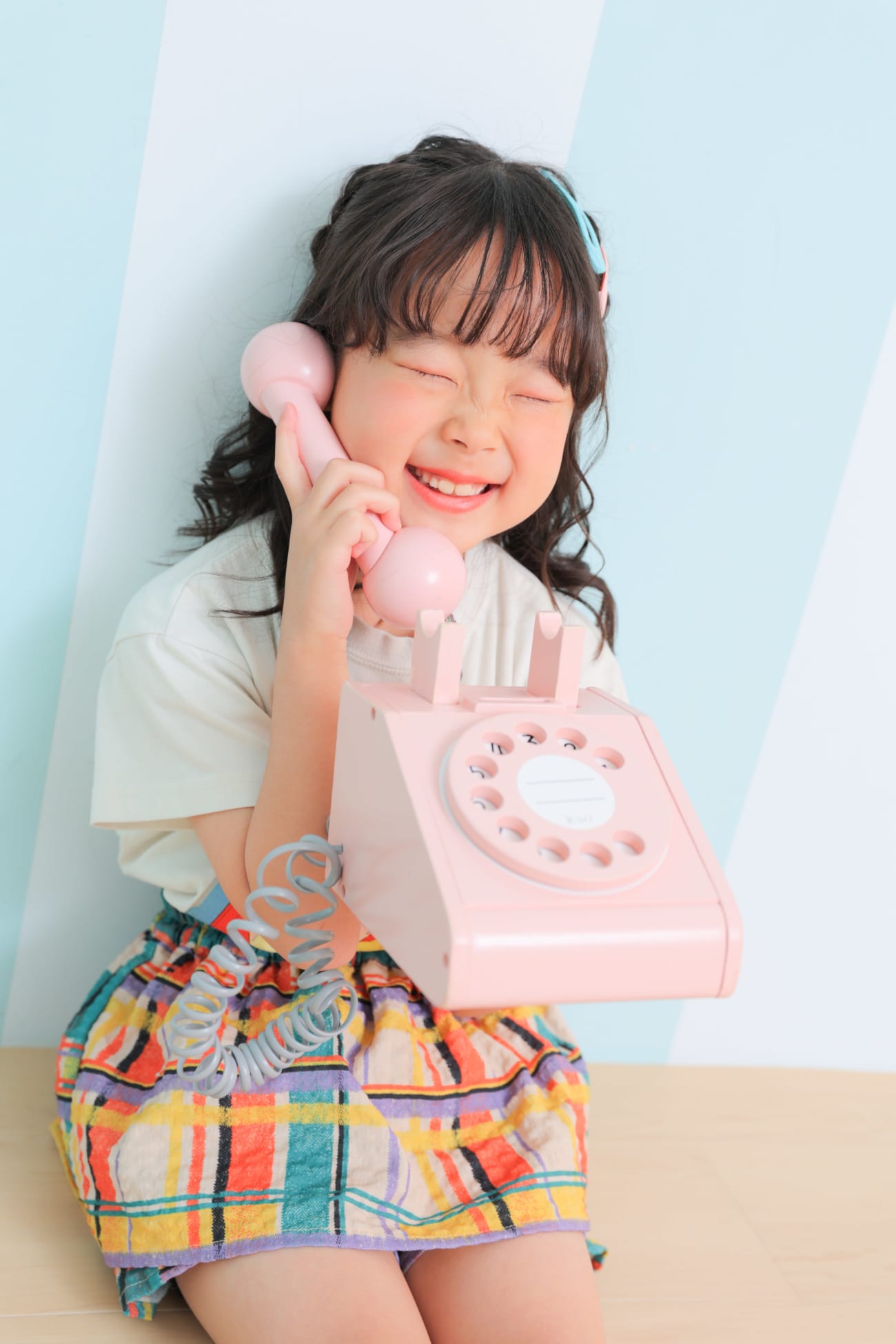 最後はお持ち込みいただいた私服に着替えてもしもし〜☎️