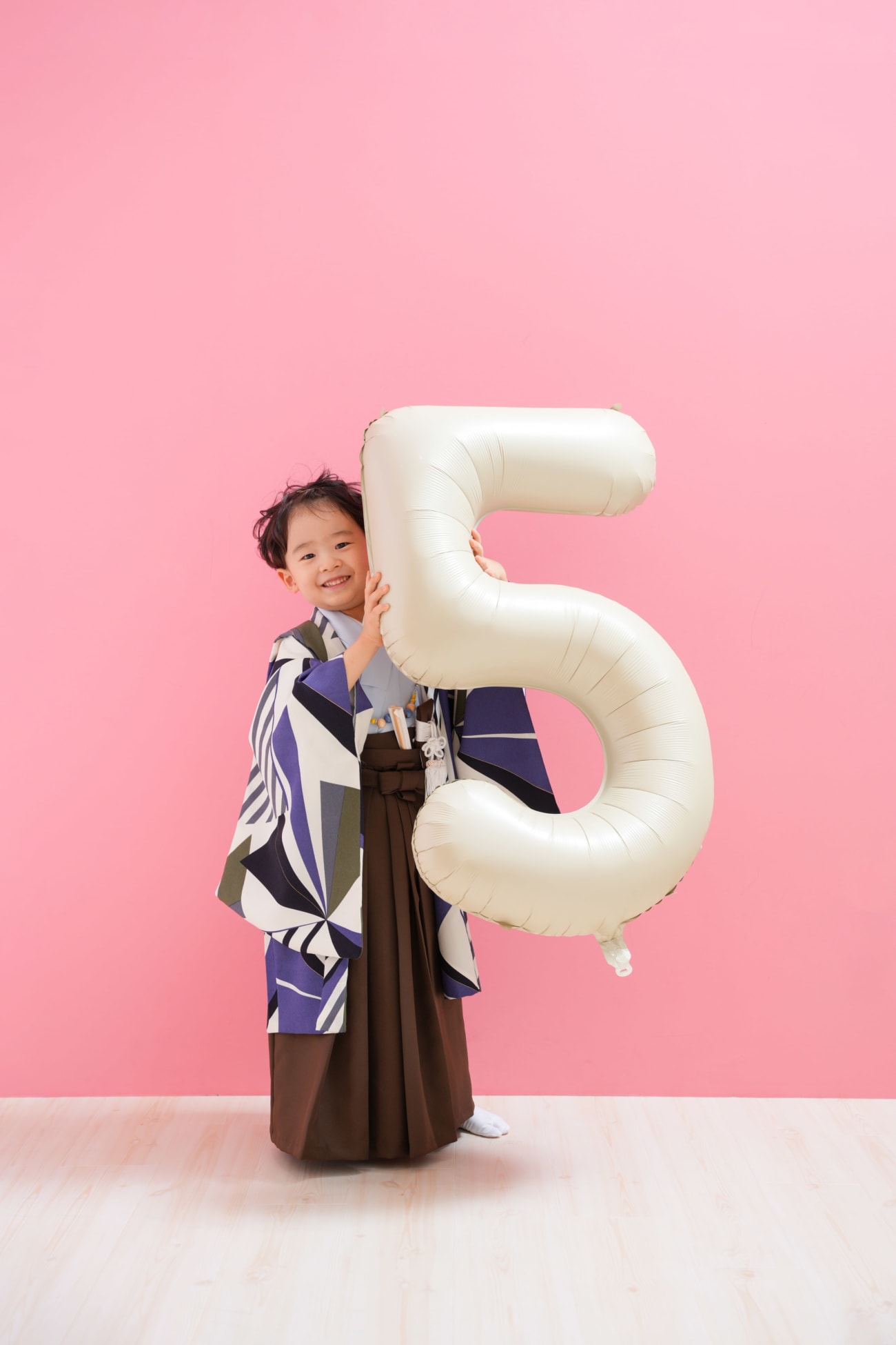 お持ち込みの「5」の風船と一緒に🎈