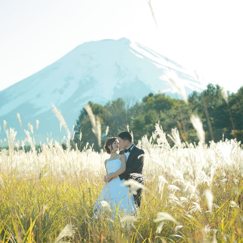 富士山周辺で『フォトウェディング』を撮影すると♫