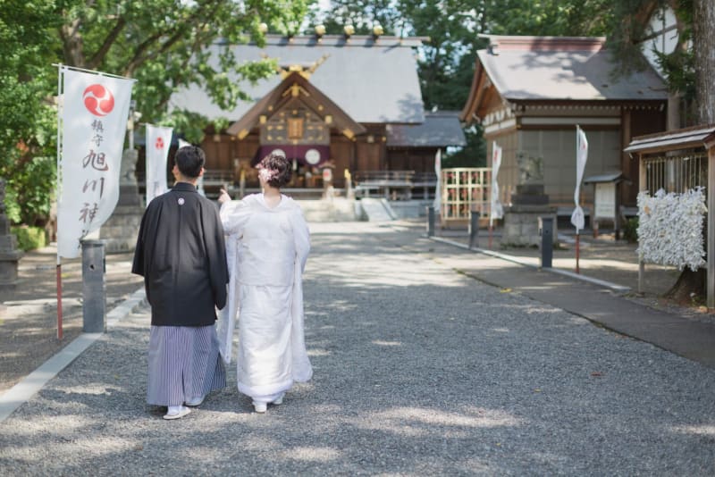 旭川神社で『フォトウェディング』を撮影すると♪