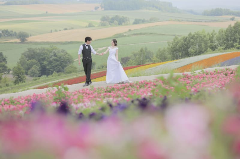 四季彩の丘で『フォトウェディング』を撮影すると♫