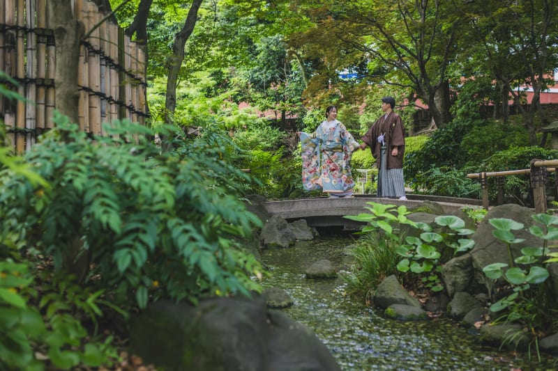 彼我庭園で『フォトウェディング』を撮影すると♪