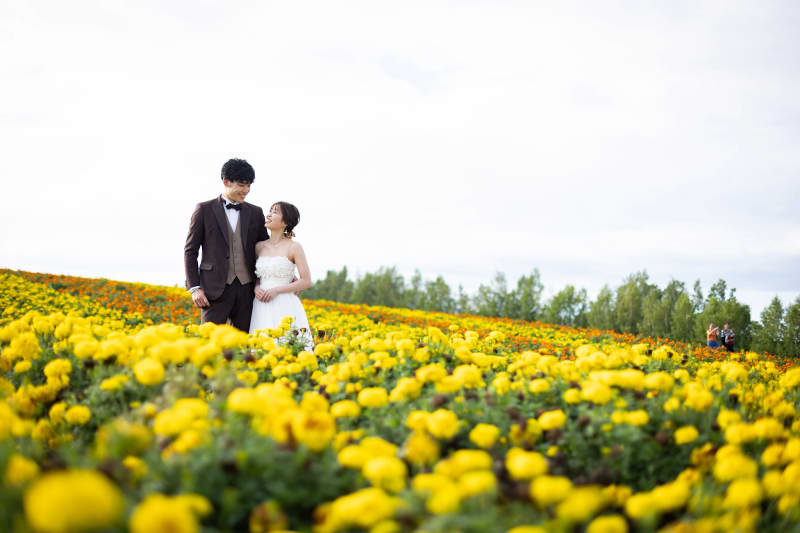 四季彩の丘で『フォトウェディング』を撮影すると♪