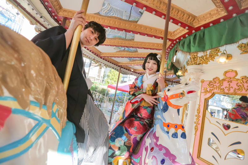 花やしきで『フォトウェディング』を撮影すると♪