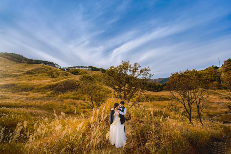 砥峰高原で『フォトウェディング』を撮影すると♪