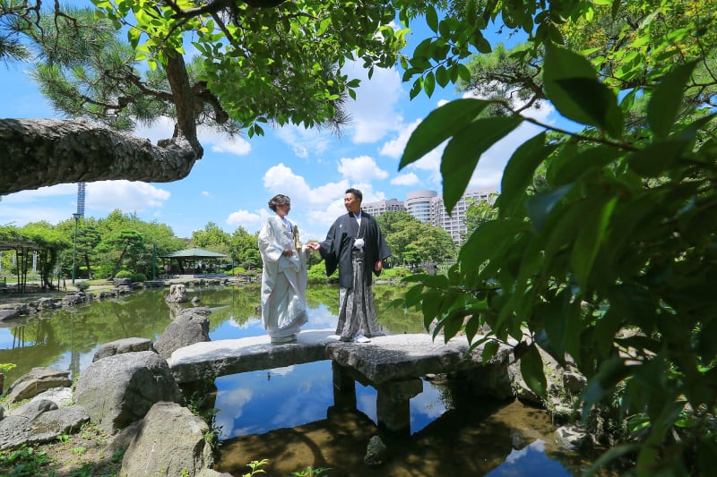 鶴舞公園で『フォトウェディング』を撮影すると♪