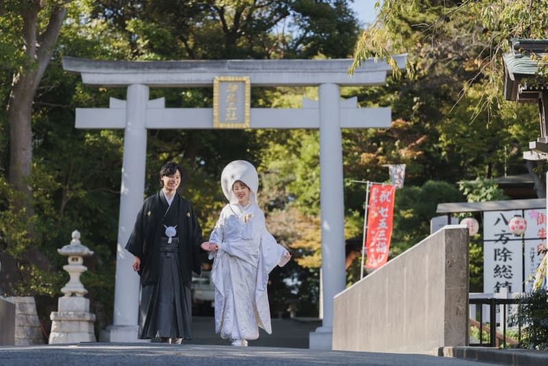 検見川神社で『フォトウェディング』を撮影すると♪