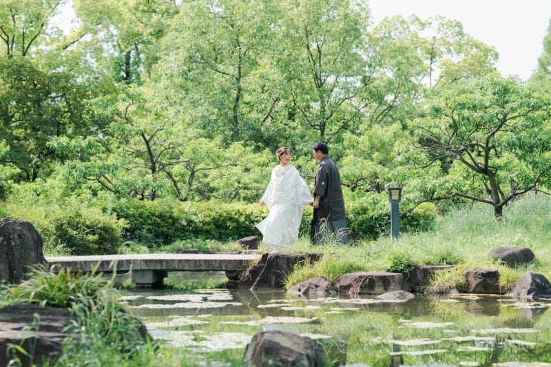 旧藤田邸庭園で『フォトウェディング』を撮影すると♪