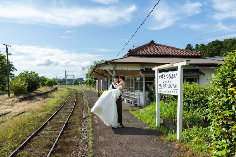 小湊鉄道で『フォトウェディング』を撮影すると♪