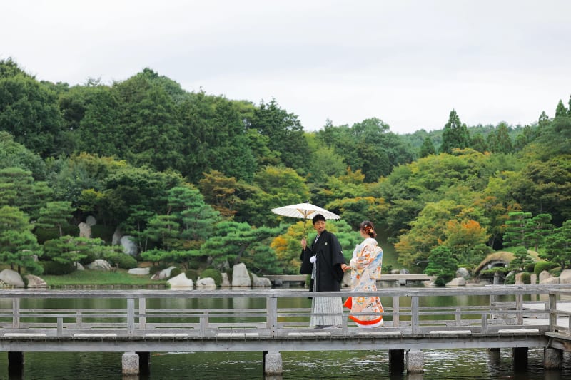 三景園で『フォトウェディング』を撮影すると♪