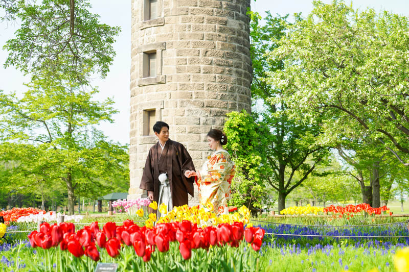 百合が原公園で『フォトウェディング』を撮影すると♪