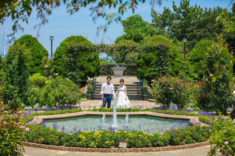 港の見える丘公園で『フォトウェディング』を撮影すると♪