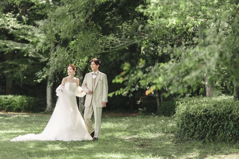 21世紀の森と広場で『フォトウェディング』を撮影すると♪