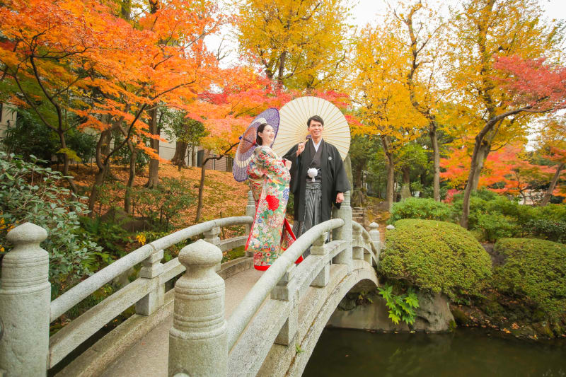 旧安田庭園で『フォトウェディング』を撮影すると♪