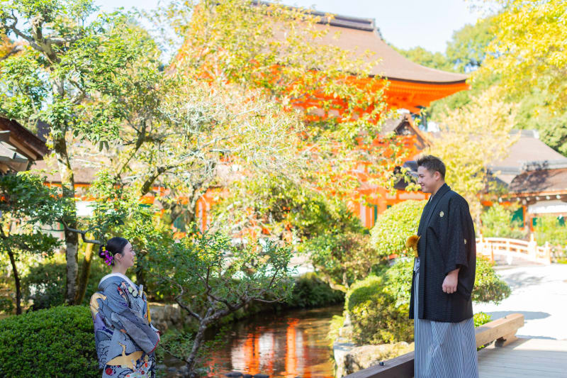 上賀茂神社で『フォトウェディング』を撮影すると♪