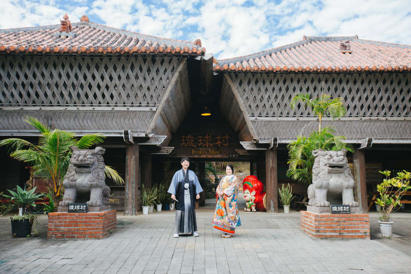 琉球村で『フォトウェディング』を撮影すると♪