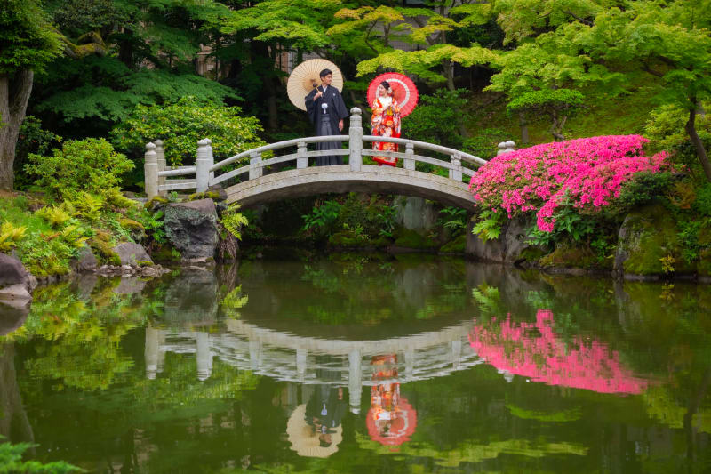 旧安田庭園で『フォトウェディング』を撮影すると♪